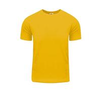 Shaka Wear Men's Active Premium Cotton Basic Short Sleeve T Shirt 5.8oz S~5XL - Yellow - XL