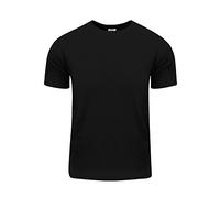 Shaka Wear Men's Cotton T-Shirt - Basic Short Sleeve Crew Neck Tee Top Tshirts Active 5.8 Ounce Regular Big Size S~5XL, Black, Large