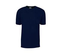 Shaka Wear Men's T Shirt - Max Heavyweight Cotton Short Sleeve Crew Neck Plain Tee Top Tshirts Regular Big Tall Size S-7XL, Navy, Large