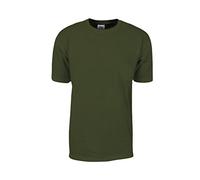 Shaka Wear Men's T Shirt - Max Heavyweight Cotton Short Sleeve Crew Neck Plain Tee Top Tshirts Regular Big Tall Size S-7XL, Olive, Large