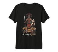 Shaka Zulu Black History Zulu Kingdom African King Premium T-Shirt