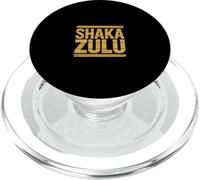Shaka Zulu Funny Saying Gold Distressed Stripes PopSockets PopGrip for MagSafe