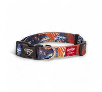 Shaka's Salty Paws Boy & Girl Dog Collar Small Medium Large (Medium Dog Collar Adj. 14-20" for Dogs 25-50 lbs, American Flag Billfish Dog Collar D. Friel)
