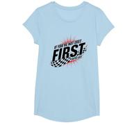 Shake and Bake First Last Racing Fan Motivational Quote T-Shirt, Girls, Baby Blue, Small