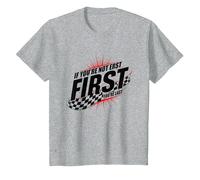 Shake and Bake First Last Racing Fan Motivational Quote T-Shirt, Kids, Heather Grey, 10 Years
