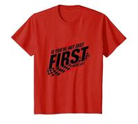 Shake and Bake First Last Racing Fan Motivational Quote T-Shirt, Kids, Red, 10 Years