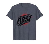 Shake and Bake First Last Racing Fan Motivational Quote T-Shirt, Men, Heather Blue, L