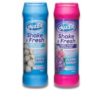 Shake and Fresh Carpet Odour Eliminator Pack of 2 Duzzit - Freshen Your Home with Long-Lasting Scents! (Fresh Linen, Floral Garden)