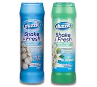Shake and Fresh Carpet Odour Eliminator Pack of 2 Duzzit - Freshen Your Home with Long-Lasting Scents! (Fresh Linen, Floral Garden)
