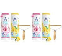 Shake and Vac Carpet Cleaner Powder Bundle | Carpet Freshener Powder with Astonish Cleaning Products | Includes Lint Remover, Lemon Sparkle, and Pink Blossom Scents (Pack of 2)