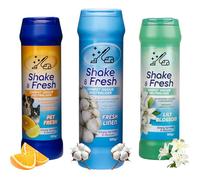 Shake and Vac Carpet Freshener | Carpet Odour Neutraliser Powder | 3×500 g Re-Sealable Containers | Eliminates Pet, Smoke & Food Smells - Fresh Linen Scent - Sprinkle & Vacuum Carpet Deodoriser