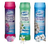 Shake and Vac Powder Carpet Freshener, Odour Eliminator, Carpet Odour Neutraliser, Shake and Fresh Carpet Powder, Multipack Bundle 3 x 500g Lily Blossom, Fresh Linen, Floral Garden, Carpet Deodoriser