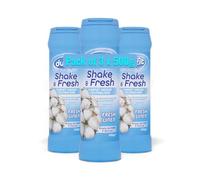 Shake & Fresh Carpet Freshener Powder - Fresh Linen Scent - 3 x 500g (1.5kg Total) - Odour Eliminator for Rugs, Upholstery & Car Interiors - Pet & Cooking Smell Remover - Vacuum Deodoriser