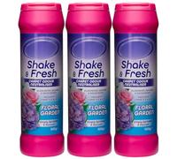 Duzzit Shake & Fresh Pack of 3 500gm Carpet Odour Neutraliser Floral Garden 500g Eliminates Smells of Tobacco Cooking & Pets