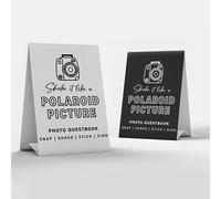 Shake It Like A Polaroid Picture - Photo Guestbook Sticker, Wedding Guestbook Decal, DIY Sign For Wedding Party Decor Guest Photos & Selfies