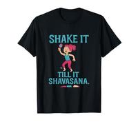 Shake It Till Shavasana Yoga Mindfulness Design T-Shirt