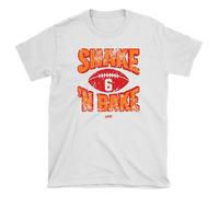 Shake N Bake T-Shirt for TB Football Fans (SM-5XL), White Short Sleeve, L