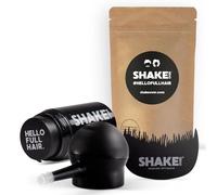 SHAKE OVER Vegan Hair Thickening Set with Zinc Enriched Fibres, High-Quality Pouring Hair, Made in Europe (12 g & 30 g Refill, Dark Brown, Spray Applicator & Hairline Optimiser)