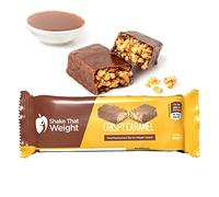 Shake That Weight Crispy Caramel Meal Bars, 15g Protein, Gluten-Free, Low Sugar Meal Replacement Bars for Weight Loss, High Fibre, Vegetarian