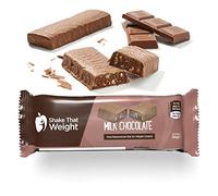 Shake That Weight Milk Chocolate Meal Bars, 13.8g Protein, Gluten-Free, Low Sugar Meal Replacement Bars for Weight Loss, High Fibre, Vegetarian