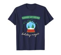 Shake Up Some Holiday Magic - Cozy Winter Snow Globe Design T-Shirt