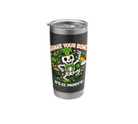 Shake Your Bones Its St Patricks Skeleton Leprechaun Stainless Steel Insulated Tumbler