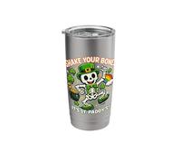Shake Your Bones Its St Patricks Skeleton Leprechaun Stainless Steel Insulated Tumbler