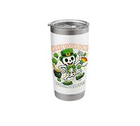 Shake Your Bones Its St Patricks Skeleton Leprechaun Stainless Steel Insulated Tumbler