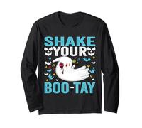 Shake Your Boo-Tay Cute Ghost Funny Halloween Adults Joke Long Sleeve T-Shirt