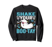 Shake Your Boo-Tay Cute Ghost Funny Halloween Adults Joke Sweatshirt