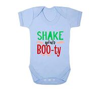 Shake Your Boo-Ty Halloween Statement Baby Grow Vest, 6-12 Months, Pastel Blue