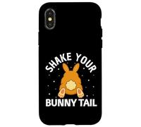 Shake Your Bunny Tail Funny Easter Day Dancing Bunny Kids Case for iPhone X/XS