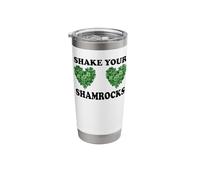 Shake Your Shamrock Women Funny St Patricks Shenanigan Squad Stainless Steel Insulated Tumbler