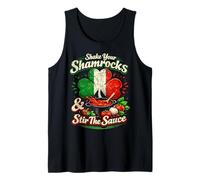 Shake Your Shamrocks and Stir The Sauce Irish Italian Tank Top
