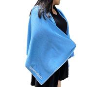SHAKEitCOOL Large Cooling Shawl - Instant Heat Relief for Outdoor Events - Soft, Lightweight, Breathable, UPF40 Sun Protection, Machine Washable, Fashion Prints, Cooling Towel - Curly Wave L
