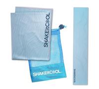 SHAKEitCOOL Original Cooling Towel - Instant Heat Relief, Soft & Versatile - Perfect for Sports, Outdoor Activities & Hot Work Environments - Reusable & Easy to Clean - Blue Wave