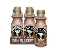 Shaken Udder Chocolush Milkshake,8 x 330ml,Made with Belgian Chocolate,High in Calcium & Protein,Less Than 5% Added Sugar,Vegetarian & Gluten-Free
