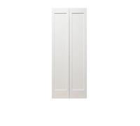 Shaker 2 Panel White Primed Panel Bifold Door 1981 X 762mm