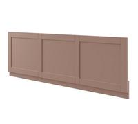 Shaker Matt Pink Rectangular Front Bath Panel (H)47Cm (W)170Cm