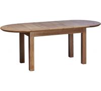 Shaker Oak Large D-End 6-8 Seater Extending Dining Table - 161.5cm-211.5cm