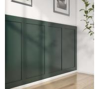Shaker Style MDF Wall Panelling Kit, 1.2m x 1.2m Coverage, 6 x 1.2m Strips, 97mm Wide x 9mm Deep, Unfinished Natural MDF Moulding for Interior Wall Panels, Paintable & Cuttable