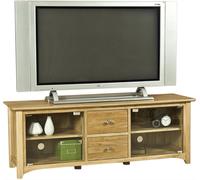 Shaker TV Unit - 2 Door - 2 Drawer - 139.5cm - Small - Oak