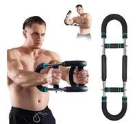 Shaker Twister Arm Trainer,Adjustable Chest Expander,Portable Power Twister Bar Muscular Strength Enhancer,Shape The Perfect Body for Men,for Beginners and Professional Athletes (Blue)