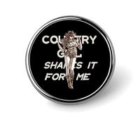 Shakes It For Me Country Music Enamel Lapel Pin Round Badge Brooches for Women Men Jewelry Backpack Hats Decor
