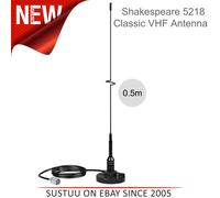 Shakespeare 5218 SS Whip 0.5m Antenna with MagNetic Mount & 4.5m Cable?Black