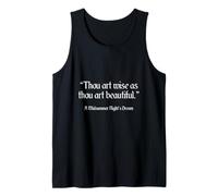 Shakespeare A Midsummer Night's Dream Shakespeare Quote Tank Top