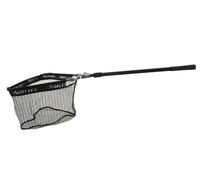 Shakespeare Trout Net Agility - Extendable Rubber Mesh & Grip for Fly Fishing - Black S