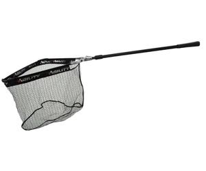 Shakespeare Agility Trout Net - Extendable Net with Rubber Mesh and Rubber Grip for Fly Fishing - Brown and Rainbow Trout