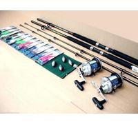 Shakespeare Boat Rod Fishing Kit/Set Rods Reels all tackle included