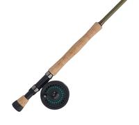 Shakespeare Cedar Canyon Stream Fly Kit 7/8 Size Reel - 9' - 7/8wt - 4pc, Fishing Rod and Reel Combo, Fly combos, Fly Fishing, Ready To Fish, Unisex,